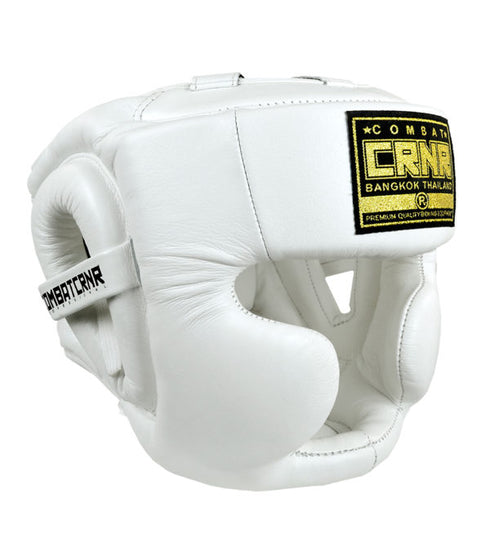 Combat Corner HMIT Full Face Head Gear White-1