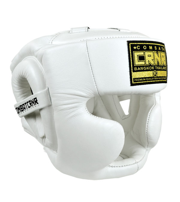Combat Corner HMIT Full Face Head Gear White-1