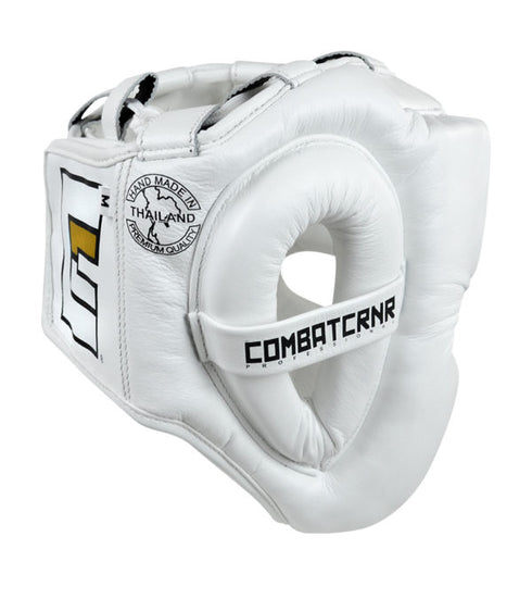 Combat Corner HMIT Full Face Head Gear White-2