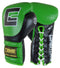 Combat Corner HMIT Lace Up Sparring Gloves Green/Black-1