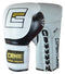 Combat Corner HMIT Lace Up Sparring Gloves White/Black-1