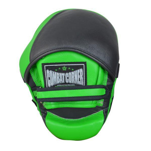 Combat Corner HMIT Tech Punch Mitts Green-2