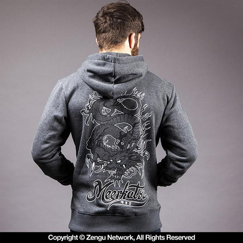 Meerkatsu-Kiss of the Dragon Pull over Hooded Sweat shirt-2