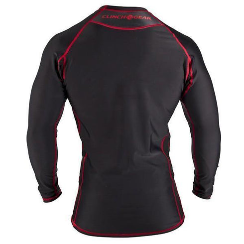 Clinch Gear-Signature Series - Long Sleeve Black-Rashguard-back