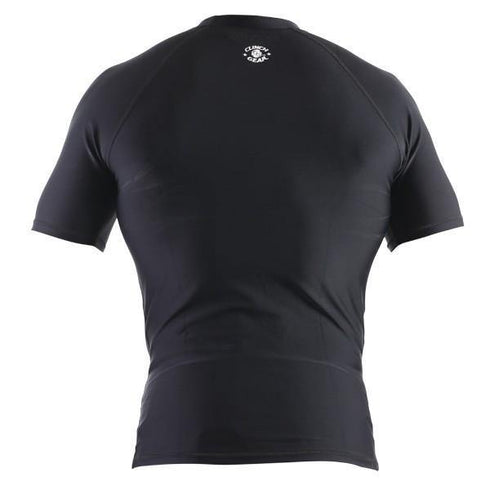 Clinch Gear-Basic Black Rashguard - Short Sleeve-2