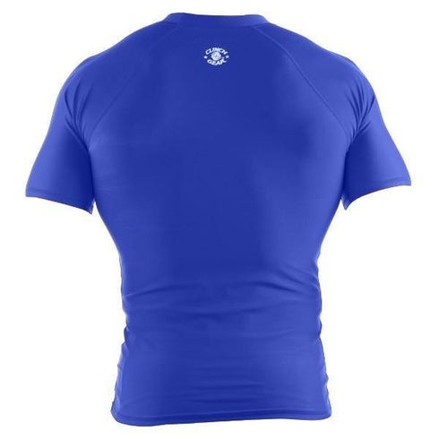 Clinch Gear-Basic Blue Rashguard - Short Sleeve-2