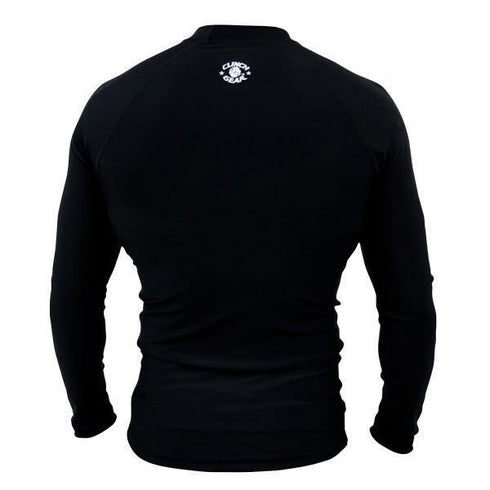 Clinch Gear-Basic Black Rashguard - Long Sleeve-2