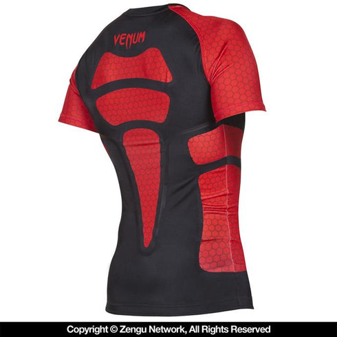 Venum-"Absolute" Short-Sleeve Compression Shirt (Black/Red)-5