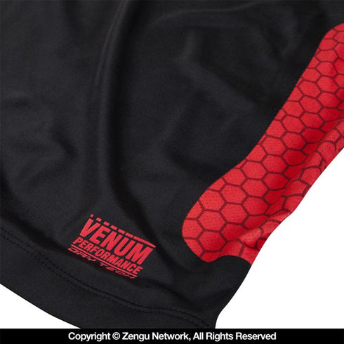 Venum-"Absolute" Short-Sleeve Compression Shirt (Black/Red)-8