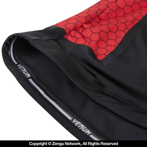 Venum-"Absolute" Short-Sleeve Compression Shirt (Black/Red)-10