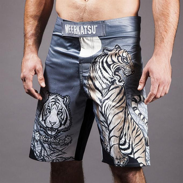 Meerkatsu-Midnight Tiger Grappling Shorts-front