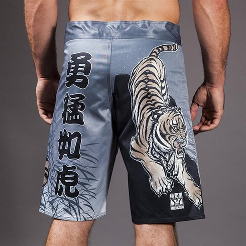 Meerkatsu-Midnight Tiger Grappling Shorts-back