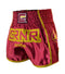 Combat Corner Maroon CRNR Muay Thai Shorts-1