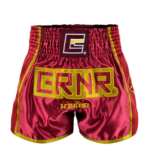 Combat Corner Maroon CRNR Muay Thai Shorts-2