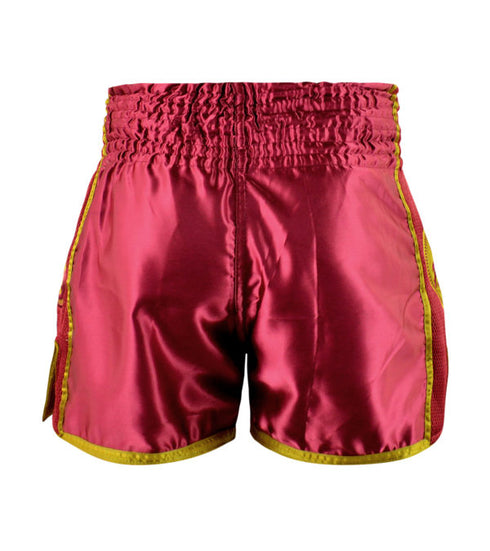 Combat Corner Maroon CRNR Muay Thai Shorts-5