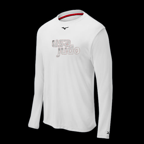 FUJI USA Judo Comp Long Sleeve Shirt-White-1
