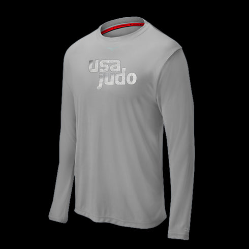 FUJI USA Judo Comp Long Sleeve Shirt-Grey-1