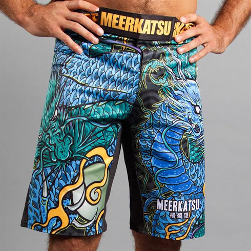 Meerkatsu-Colliding Dragons Grappling Shorts-2