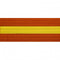 BOLD LOOK ORANGE BELTS WITH STRIPE-ORN/YLW STRIPE