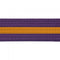 BOLD LOOK PURPLE BELTS WITH STRIPE-PRP/GOLD STRIPE-1
