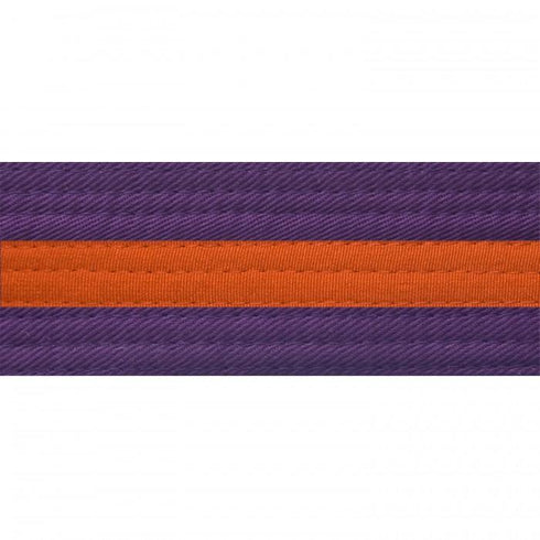 BOLD LOOK PURPLE BELTS WITH STRIPE-PRP/ORNG STRIPE-1