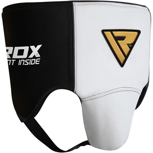 RDX L1 GEL LEATHER WHITE GROIN GUARD-2