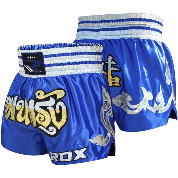 RDX R1 FIRE SATIN MUAY THAI SHORTS-1