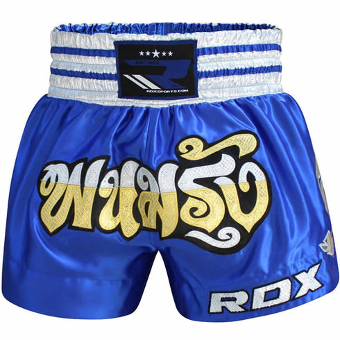 RDX R1 FIRE SATIN MUAY THAI SHORTS-6