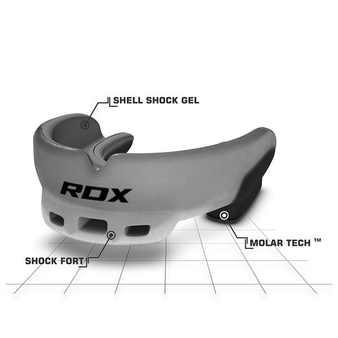 RDX GEL GUM SHIELD MOUTH GUARD/Gry-4