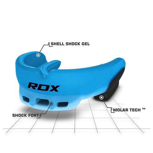 RDX GEL GUM SHIELD MOUTH GUARD/Blu-4