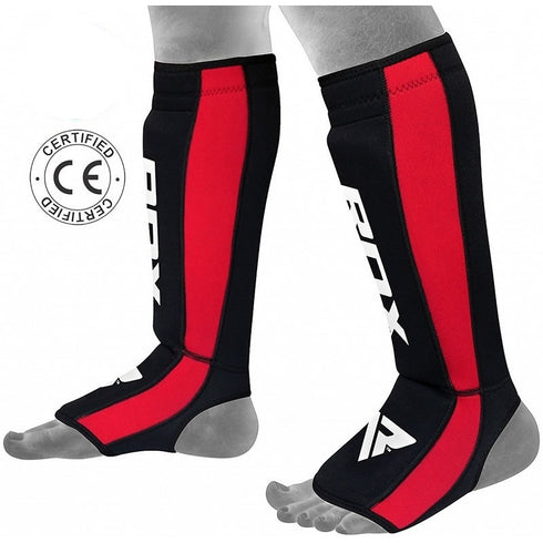 RDX T6 GEL SHIN INSTEP GUARDS(Red)-1