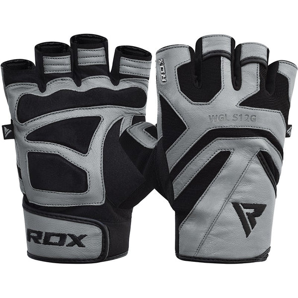 RDX S12 GYM WEIGHT LIFTING GLOVES/Gry-1