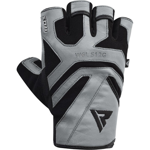 RDX S12 GYM WEIGHT LIFTING GLOVES/Gry-4