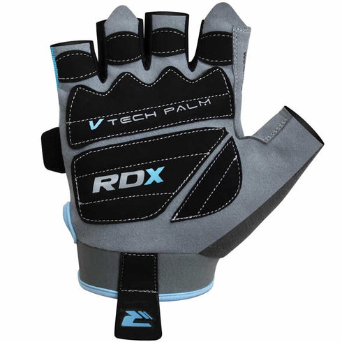 RDX S6 LADIES BLUE GYM GLOVES-3