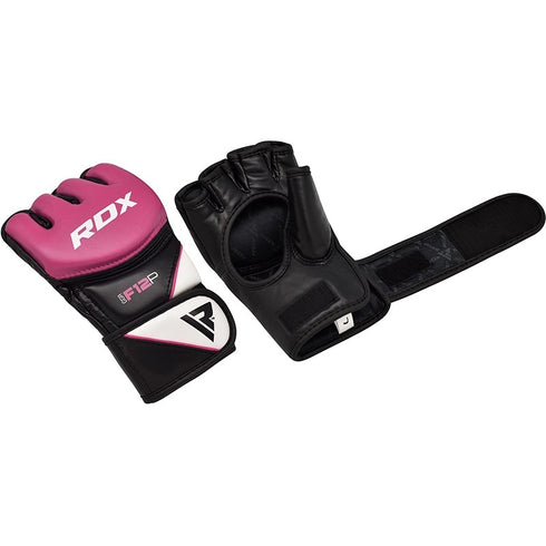RDX F12 LADIES PINK MMA GRAPPLING GLOVES-3