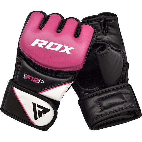 RDX F12 LADIES PINK MMA GRAPPLING GLOVES-4