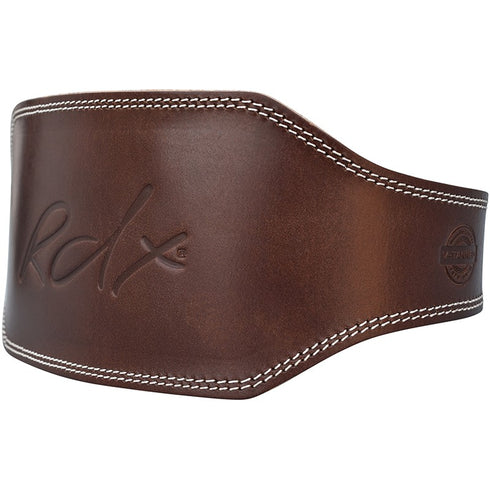 RDX 6 INCH BROWN LEATHER GYM BELT-2