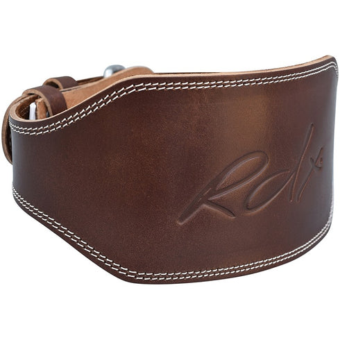 RDX 6 INCH BROWN LEATHER GYM BELT-5