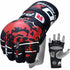 BLACK LEATHER MMA FIGHT GLOVES-5
