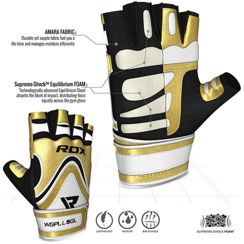 RDX L9 BODYBUILDING GYM GLOVES-3