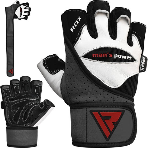 RDX L1 LEATHER GYM GLOVES-1