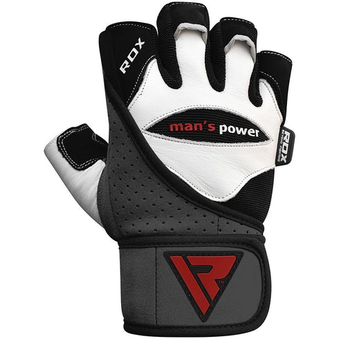 RDX L1 LEATHER GYM GLOVES-4
