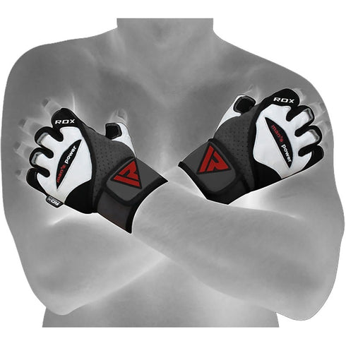 RDX L1 LEATHER GYM GLOVES-6