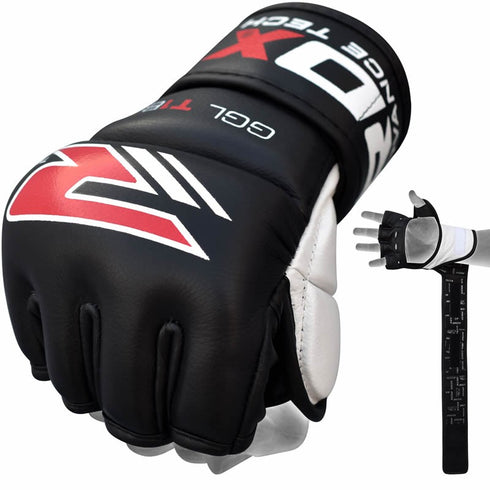 RDX T1 LEATHER MMA GLOVES-1