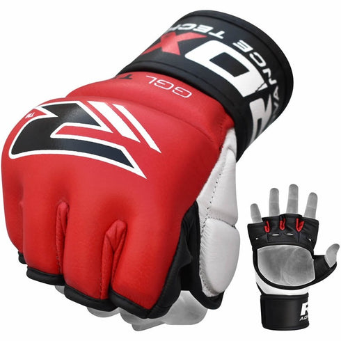 RDX T1 LEATHER MMA GLOVES/R-3