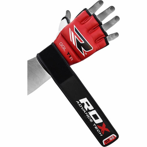 RDX T1 LEATHER MMA GLOVES/R-5