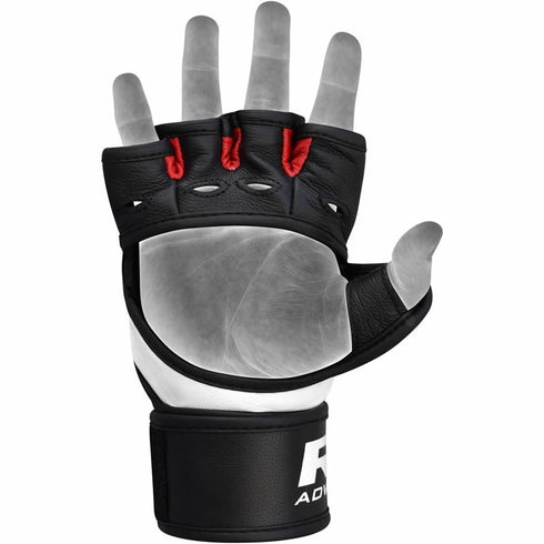 RDX T1 LEATHER MMA GLOVES/R-6