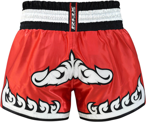 R5 RED MUAY THAI SHORTS-7