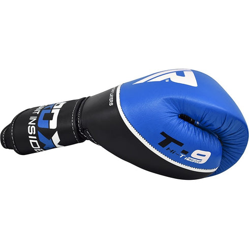 RDX T9 ACE LEATHER BOXING GLOVES(Blue)-6