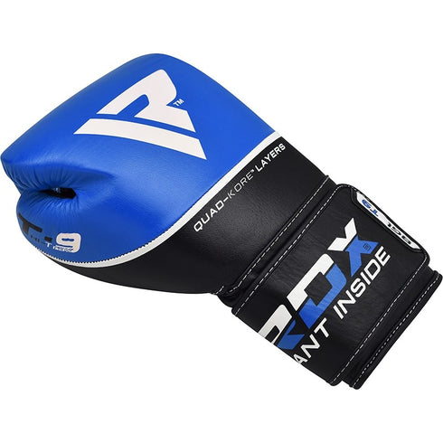 RDX T9 ACE LEATHER BOXING GLOVES(Blue)-7